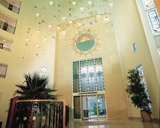 Eingangsbereich des Hotels Papillon Ayscha