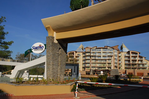 Aussenbereich des Hotel Sueno Golf in Belek