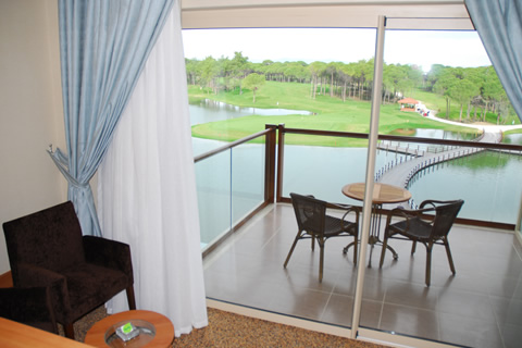 Zimmeraussicht des Hotel Sueno Golf in Belek