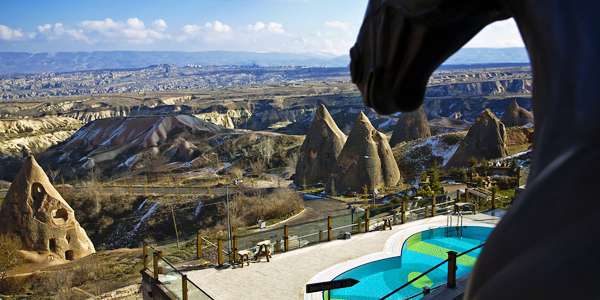 Aussicht vom Hotel CCR Cappadocia Cave Resort