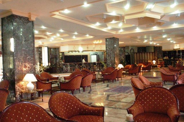 Empfangshalle des Hotels Yiltok in Kappadokien