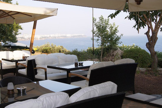 Terrassenaussicht Hotel Rixos Down Town in Antalya