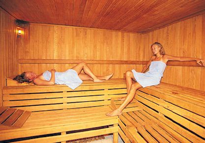 Sauna des Hotels Crystal Tatbeach Golf Resort in Belek
