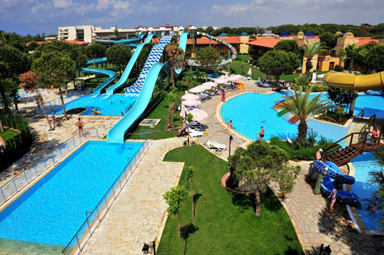 Wasserrutschen des Hotels Gloria Golf Resort in Belek