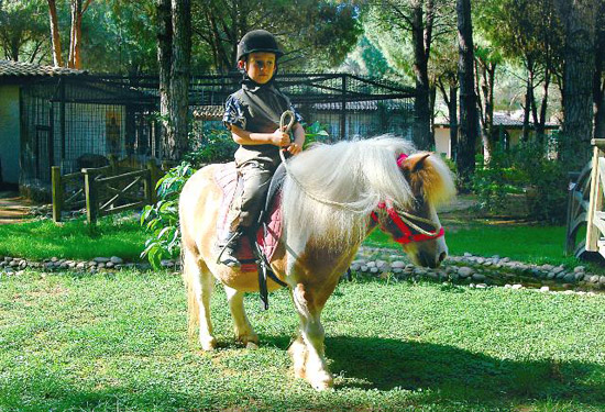 Pony reiten für Kinder im Hotel Bellis Deluxe