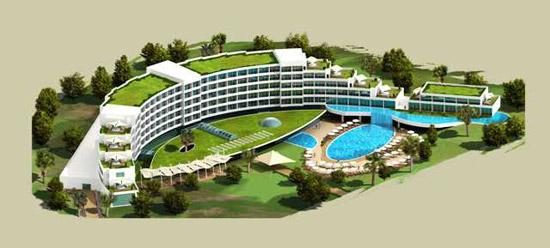 Anlage des Hotels Sentido Zeynep Golf Resort in Belek