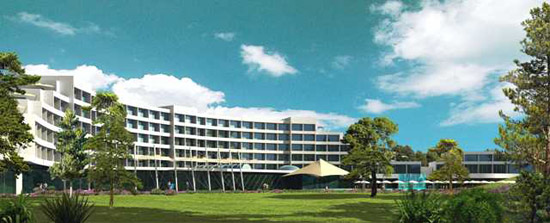 Aussenanlage des Hotels Sentido Zeynep Golf Resort in Belek