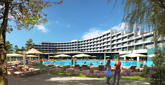 Poolanlage des Hotels Sentido Zeynep Golf Resort in Belek
