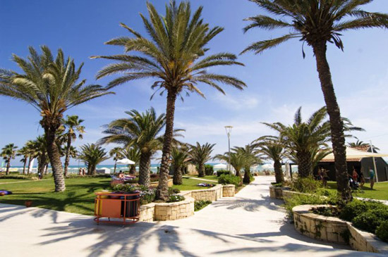 Aussenbereich des Hotels Sentido Zeynep Resort in Belek
