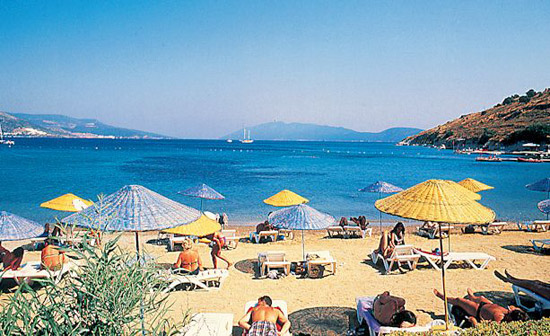 Strand des Hotels Salmakis Beach Resort Spa in Bodrum