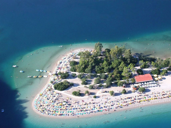 Strandanlage des Hotel Hillside Beach Club in Fethiye