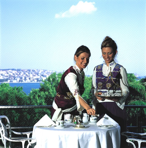 Terrasse des Hotel Swissotel the Bosphorus in Istanbul