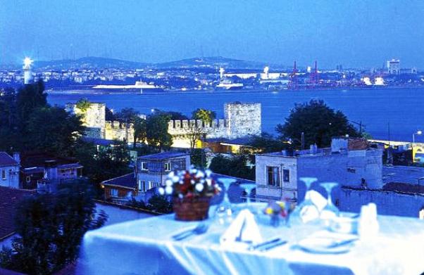 Ausblick aus dem Hotel Yusufpasa Konagi in Istanbul