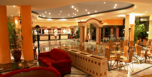 Empfangsbereich des Hotel Aqua in Marmaris