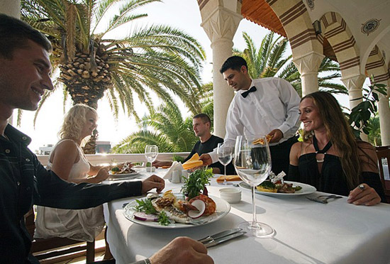 Speisen im Hotel Ali Bey Park in Side
