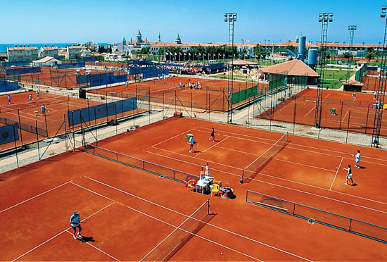 Tennisanlage des Hotel Ali Bey Park in Side