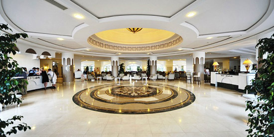 Eingangshalle des Hotel Sultan in Side